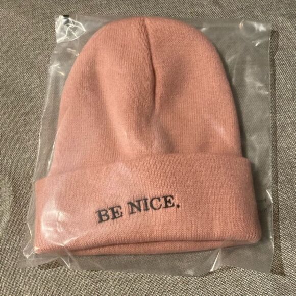 "Be Nice" Beanie  - Picture 2 of 8